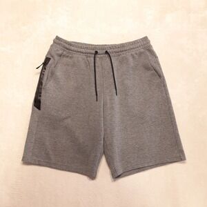 Members Mark Mens Everyday Active Shorts Sz.M/Gray/Drawstring/Zip Pockets